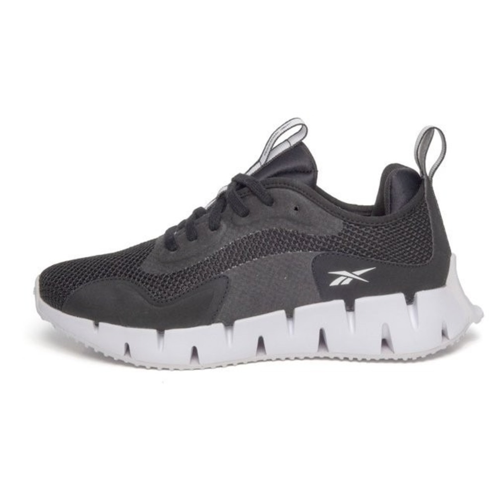 Reebok Womens Zig Sneaker Black Athletic Shoes 100208880 Size 7